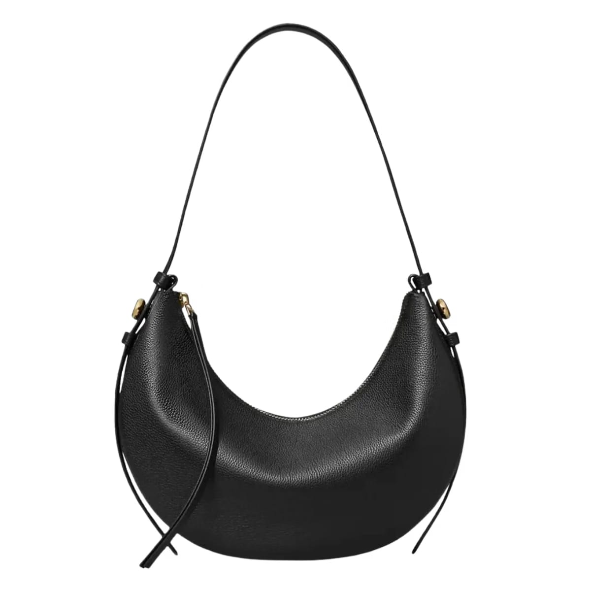 Tory Burch Romy Half Moon Bag Black