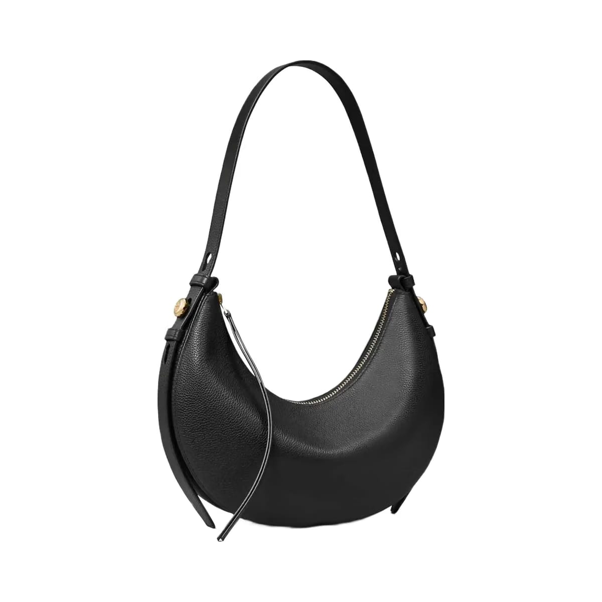 Tory Burch Romy Half Moon Bag Black