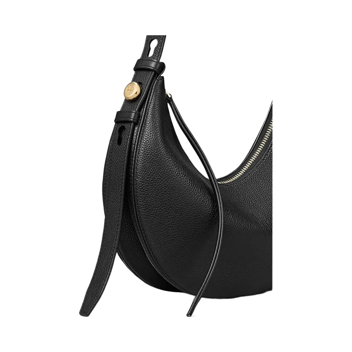 Tory Burch Romy Half Moon Bag Black
