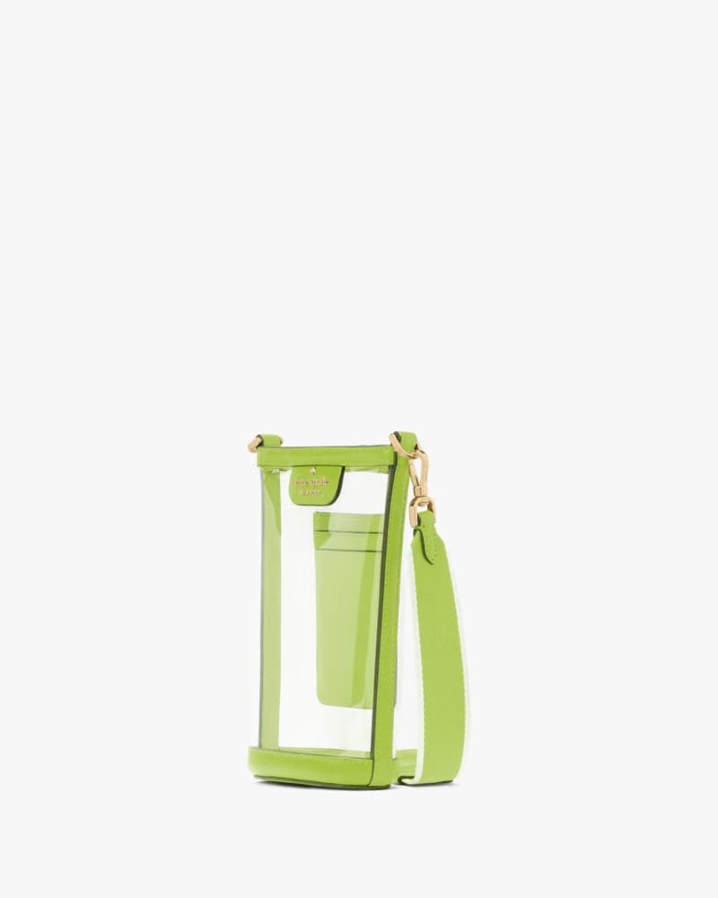 Kate Spade Clare Clear Phone Crossbody Grasshopper Green