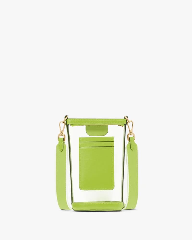 Kate Spade Clare Clear Phone Crossbody Grasshopper Green