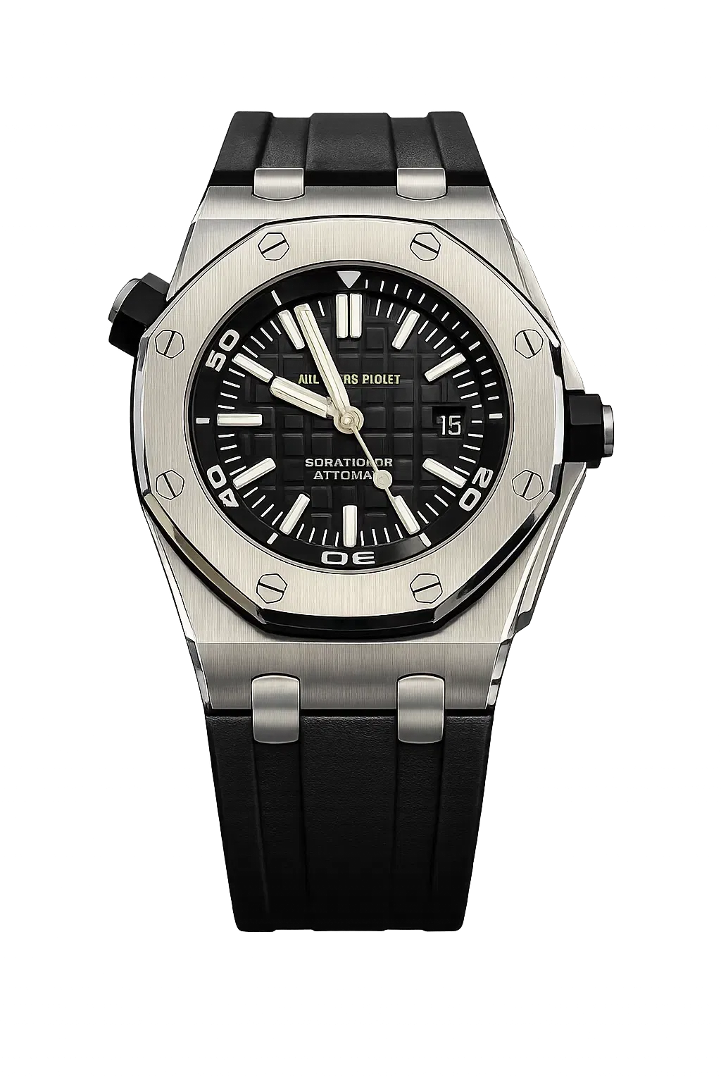 Audemars Piguet Royal Oak Offshore Diver Stainless Steel Black Rubber Strap