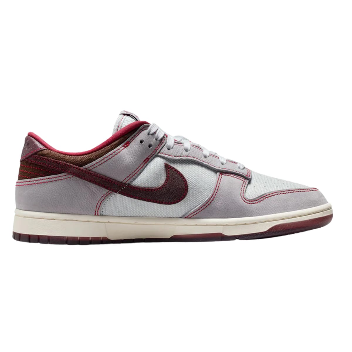 Nike Dunk Low Retro SE 'PURE PLATINUM/BURGUNDY CRUSH/WOLF GREY'