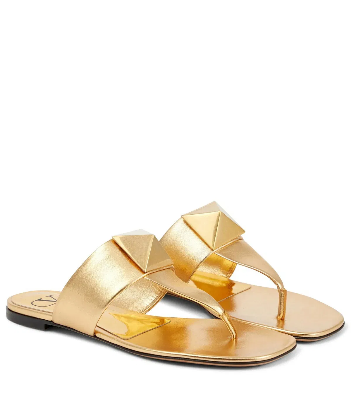 Valentino Garavani One Stud leather thong sandals