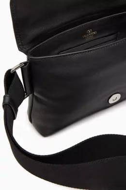 Valentino Garavani Noir Shoulder Bag in Nappa Leather