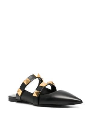 Roman Stud flat mules