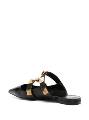 Roman Stud flat mules