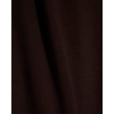 Brown Premium Short Sleeve Bubble Hem Top