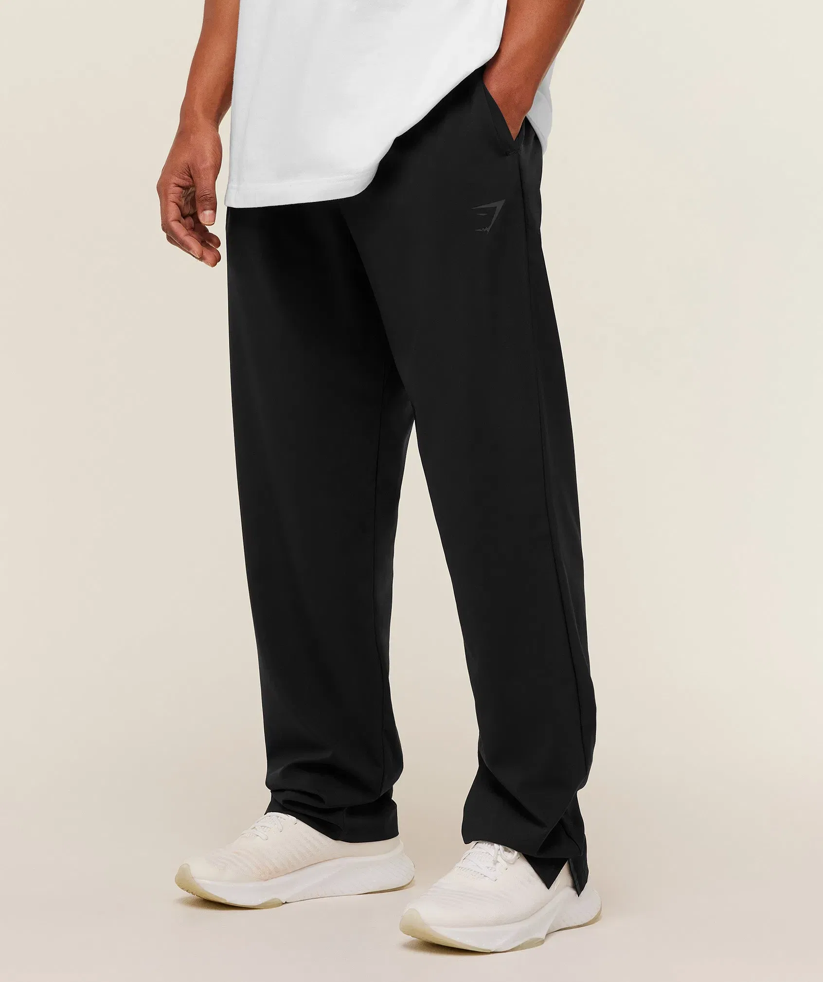 Gymshark Arrival Contrast Pants - Black/Onyx Grey