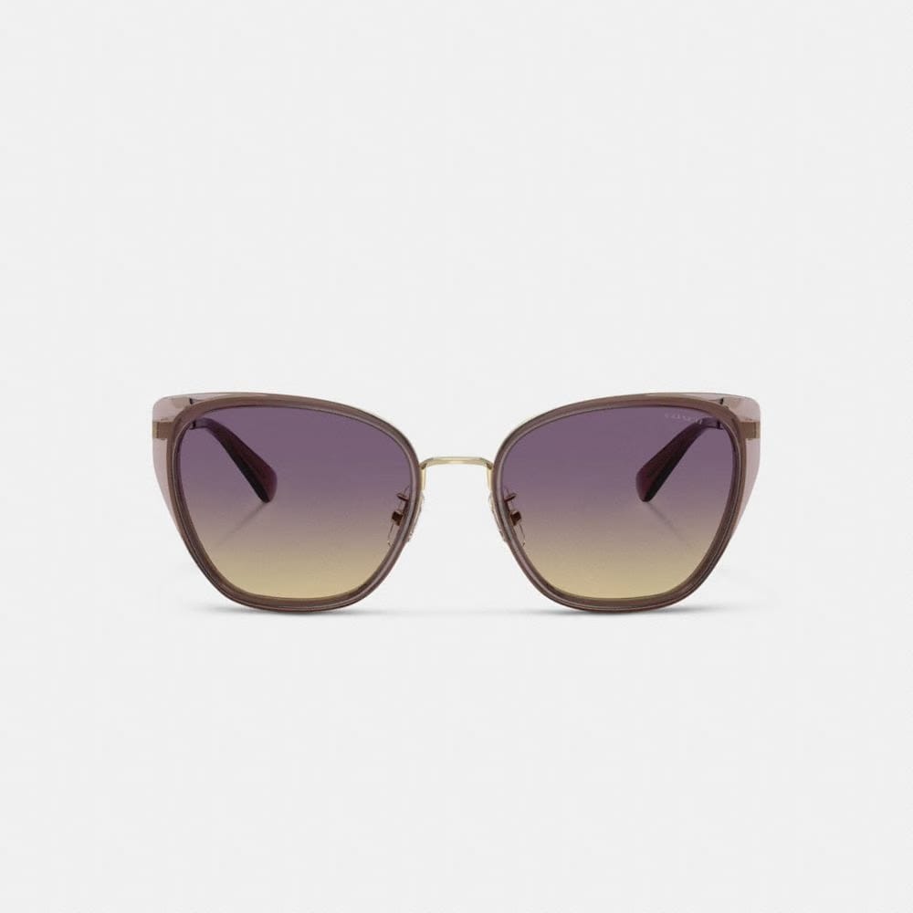 C Hardware Metal Square Sunglasses