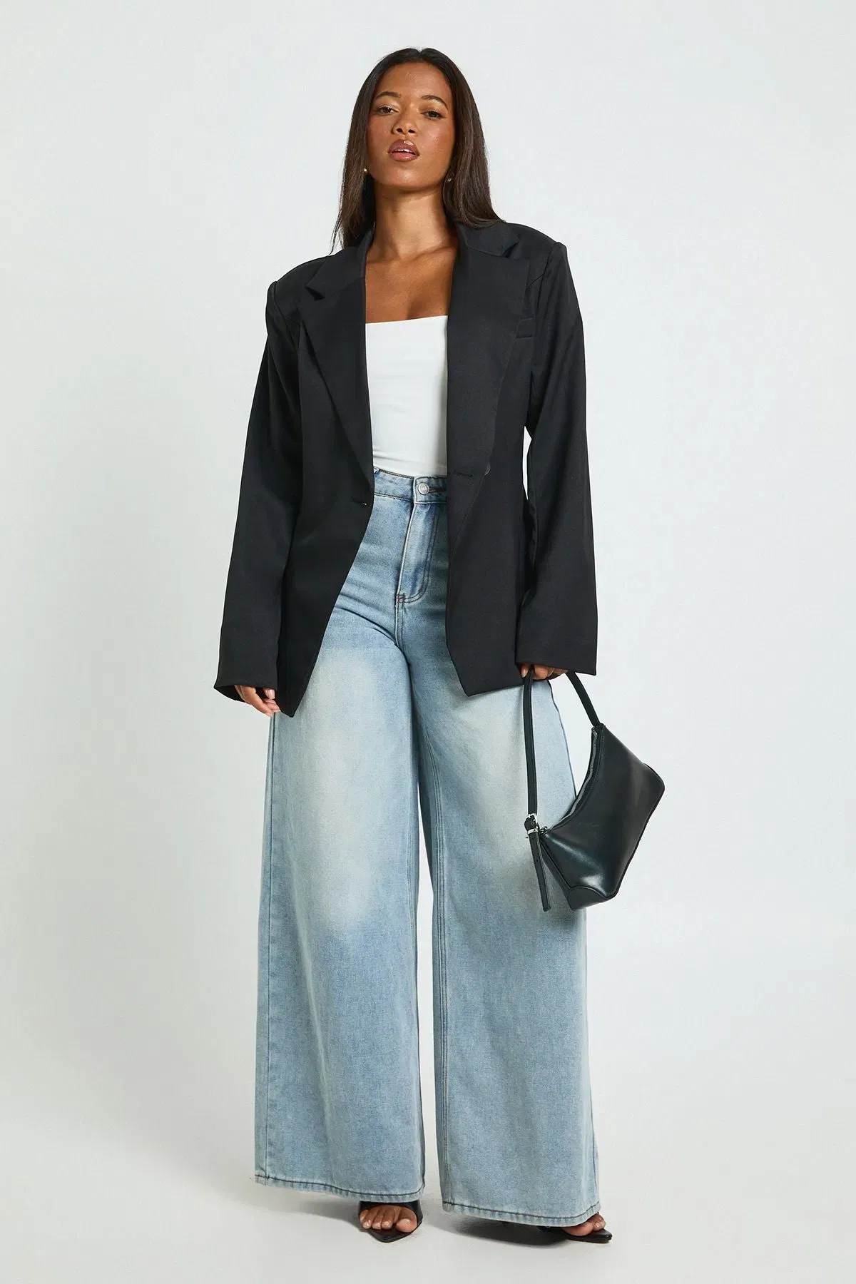Double Layer Slinky Square Neck Crop Top