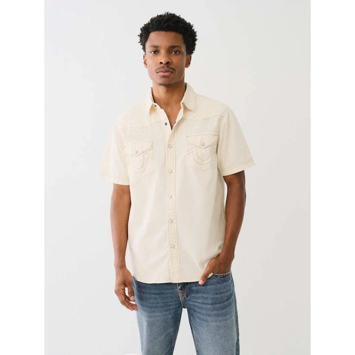 TR Short Sleeve Dyed Western Shirt