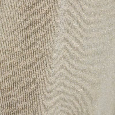 Gold Sleeveless Metallic Vest Top