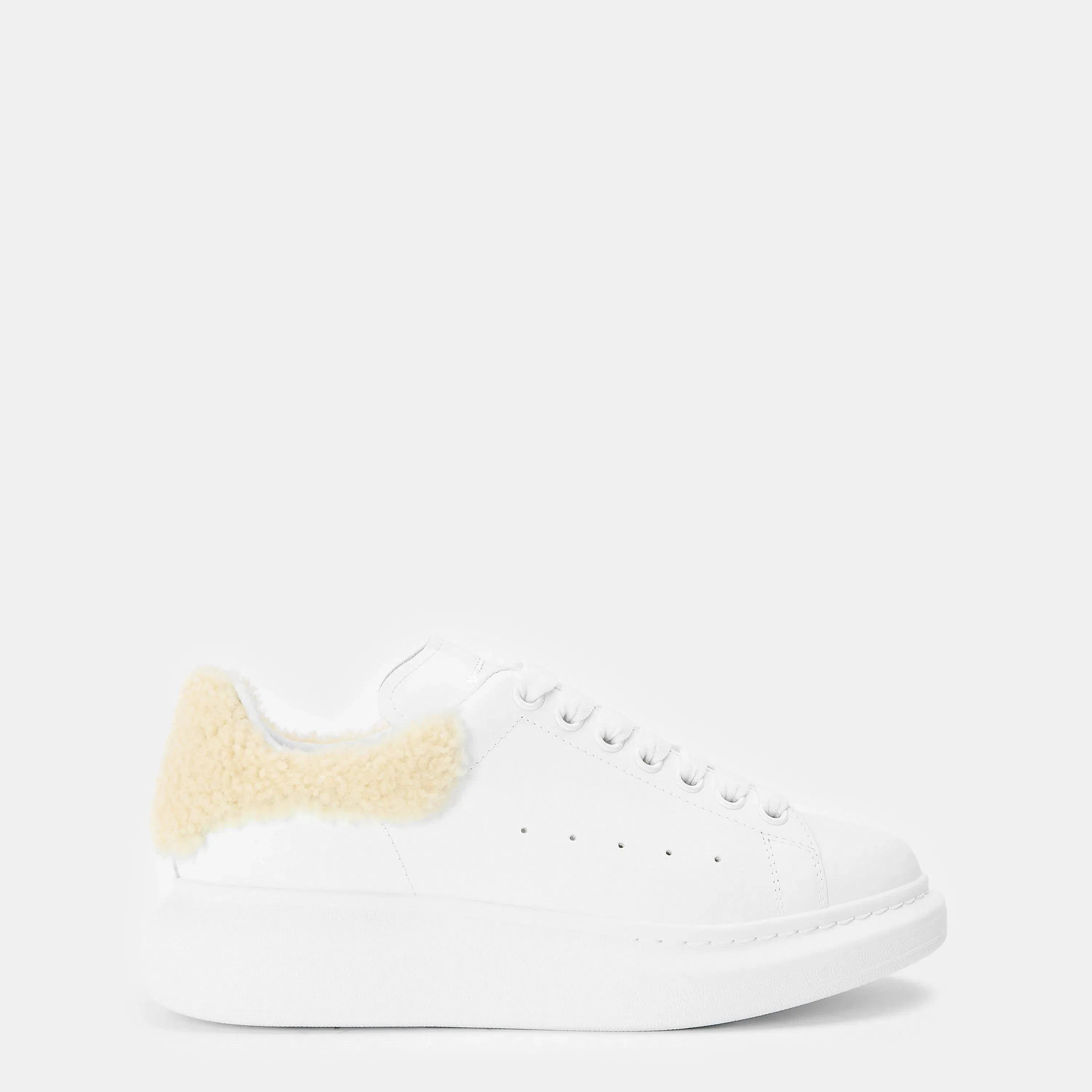 Logo Print Leather Oversized Trainers
