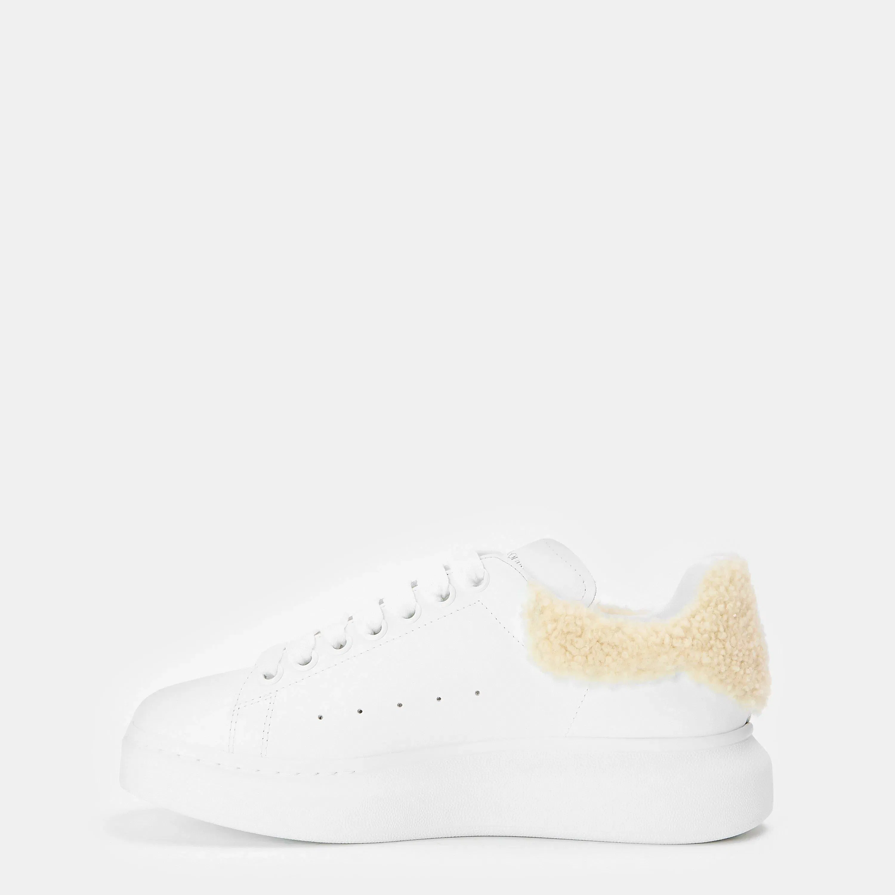Logo Print Leather Oversized Trainers