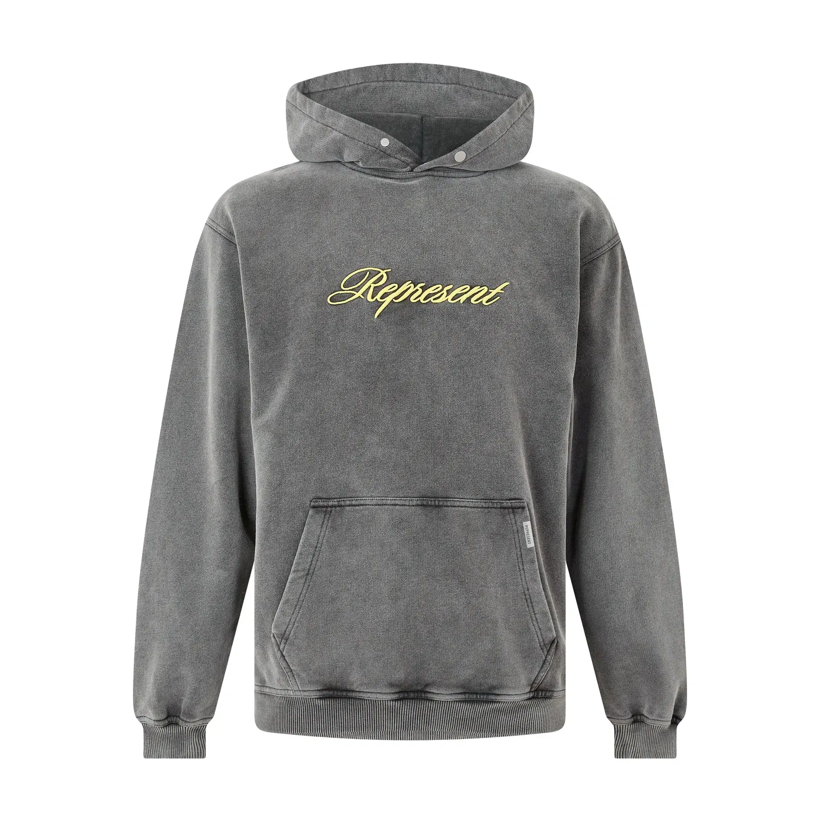 Script Cotton Long Sleeve Over the Head Hoodie