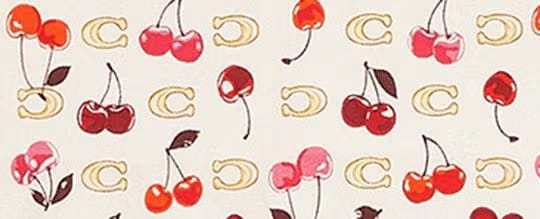 Sculpted C Cherries Print Silk Bandana