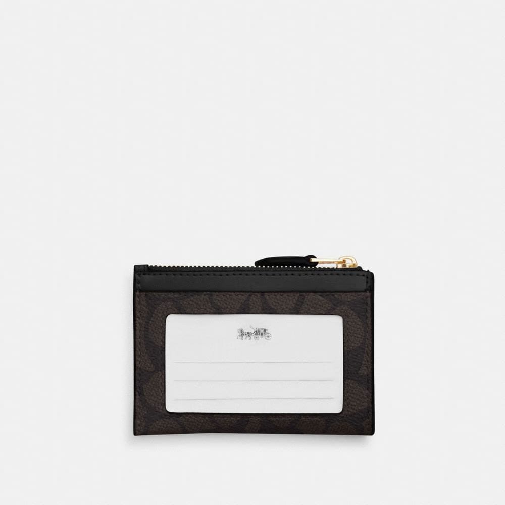 Mini Skinny Id Case In Signature Canvas