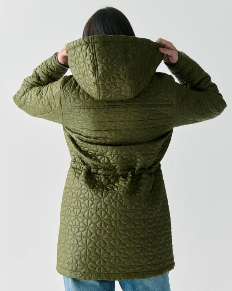 Quilted Spade Flower Coat