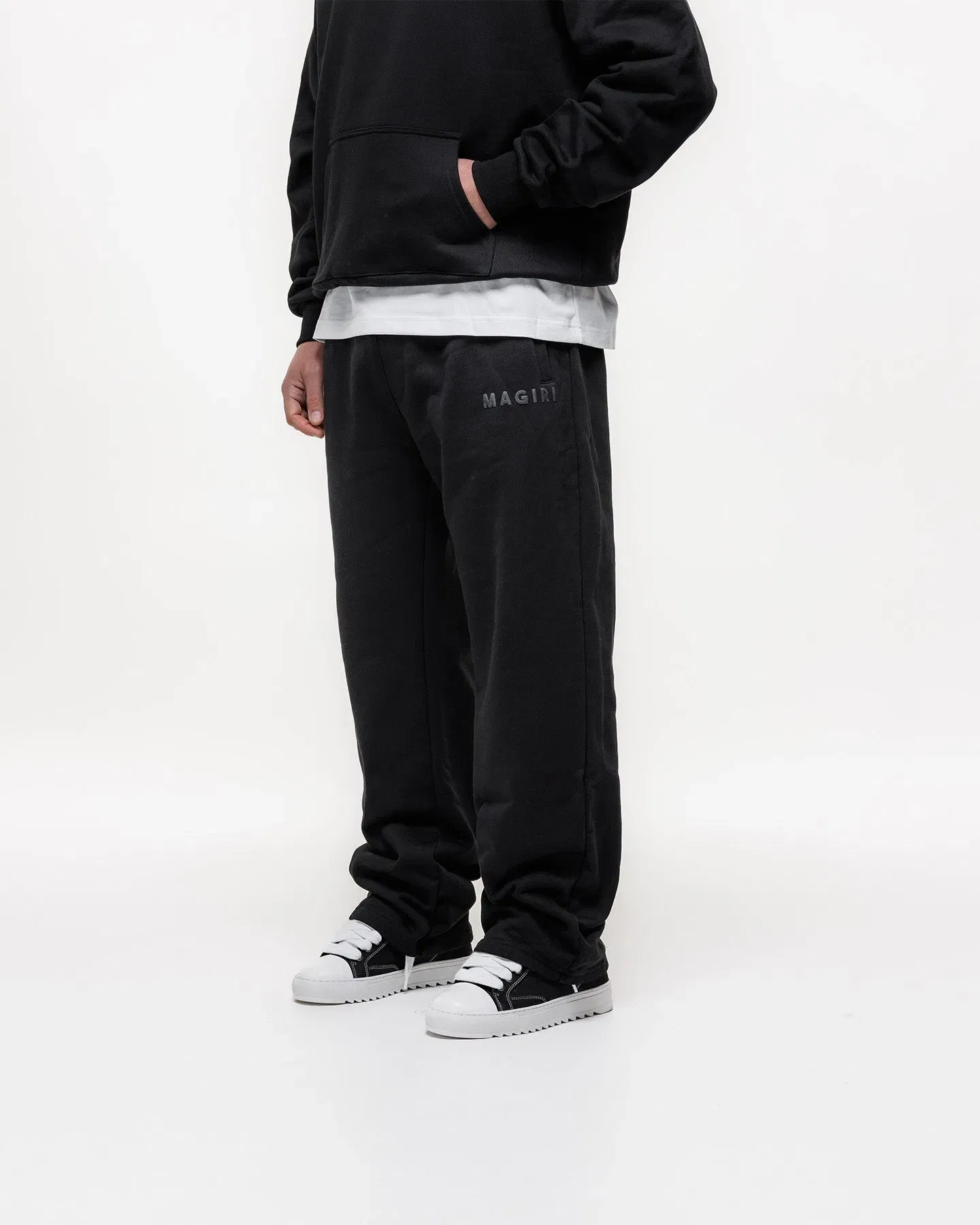 Magiri Core Puff Printed Joggers in Black