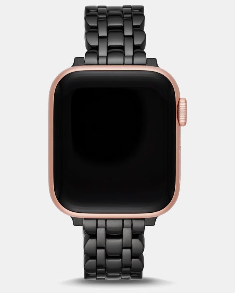 Black Scallop Link Stainless Steel Bracelet 38/40mm Band For Apple Watch®