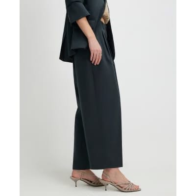 Green Barrel Leg Trousers