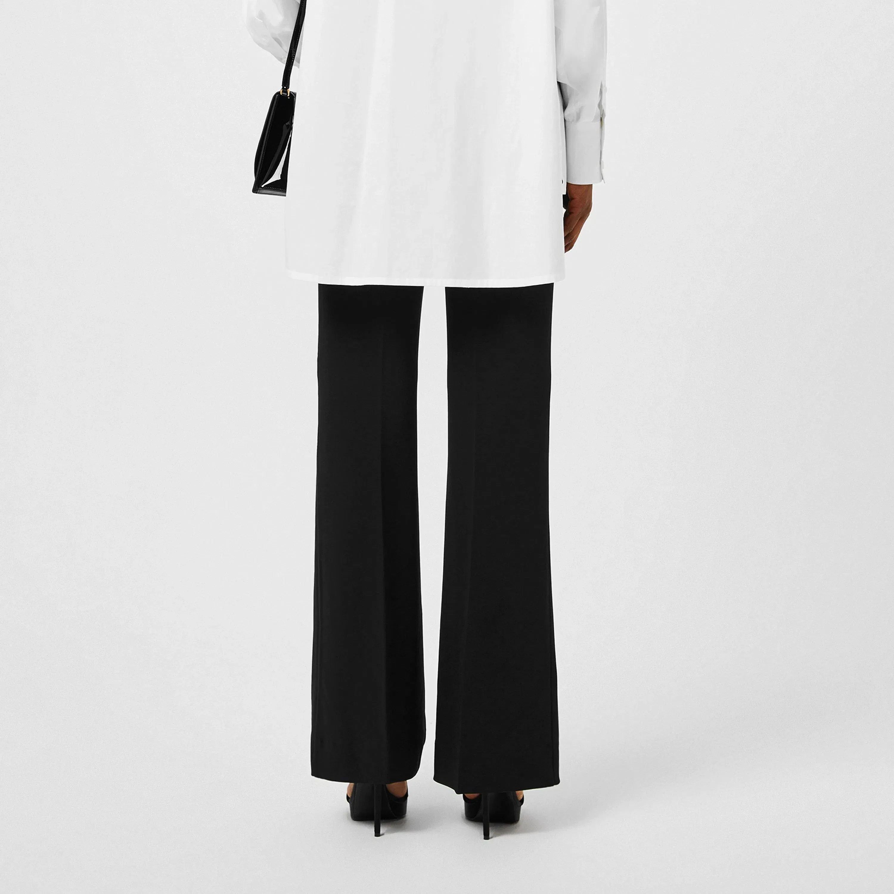 Stretch Jersey Flared Pants