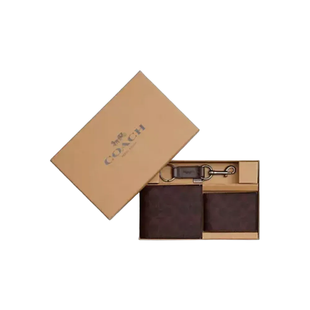 Boxed 3-In-1 Wallet Gift Set In Signature Canvas