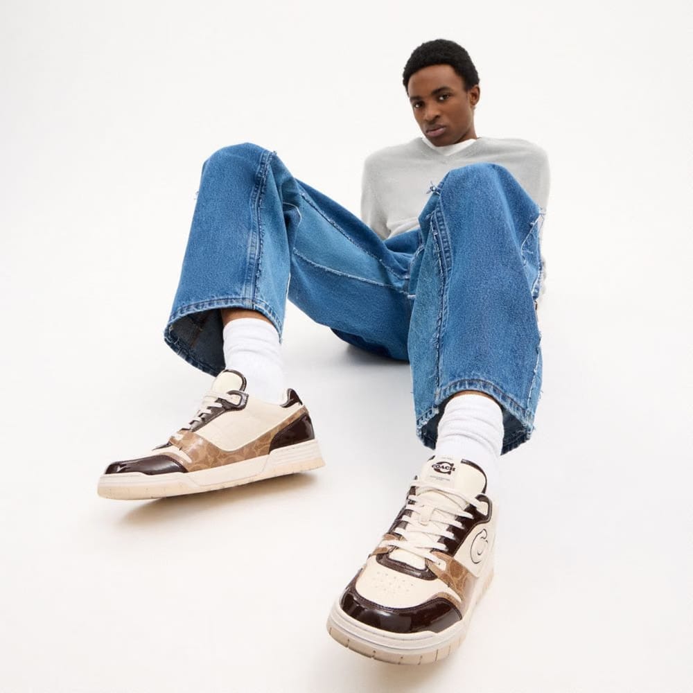 Soho Sneaker With Patent Signature