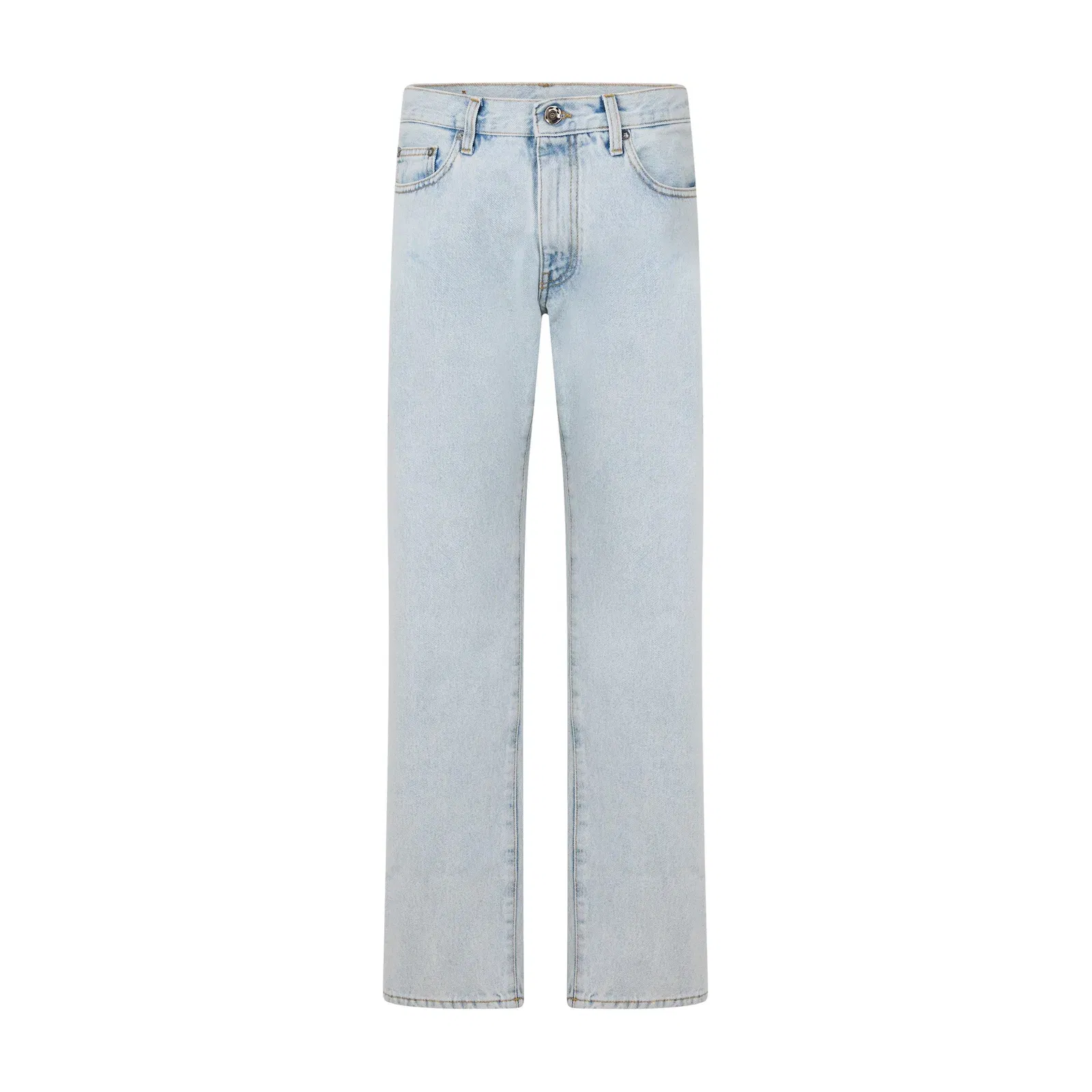 Diagonal Cotton Slim Fit Jeans