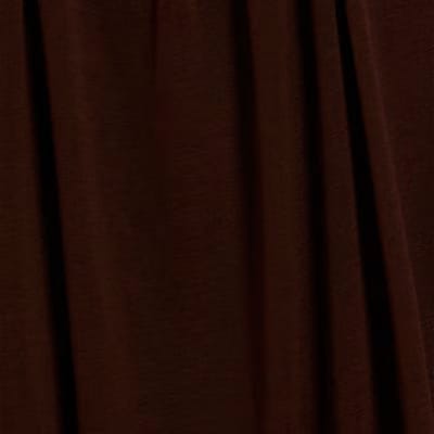 Brown Chiffon Bubble Hem Racer Top