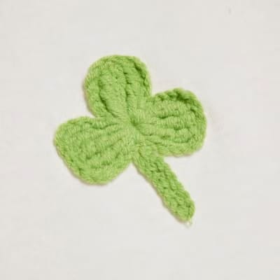 White Crochet Clover Lucky Me T-Shirt