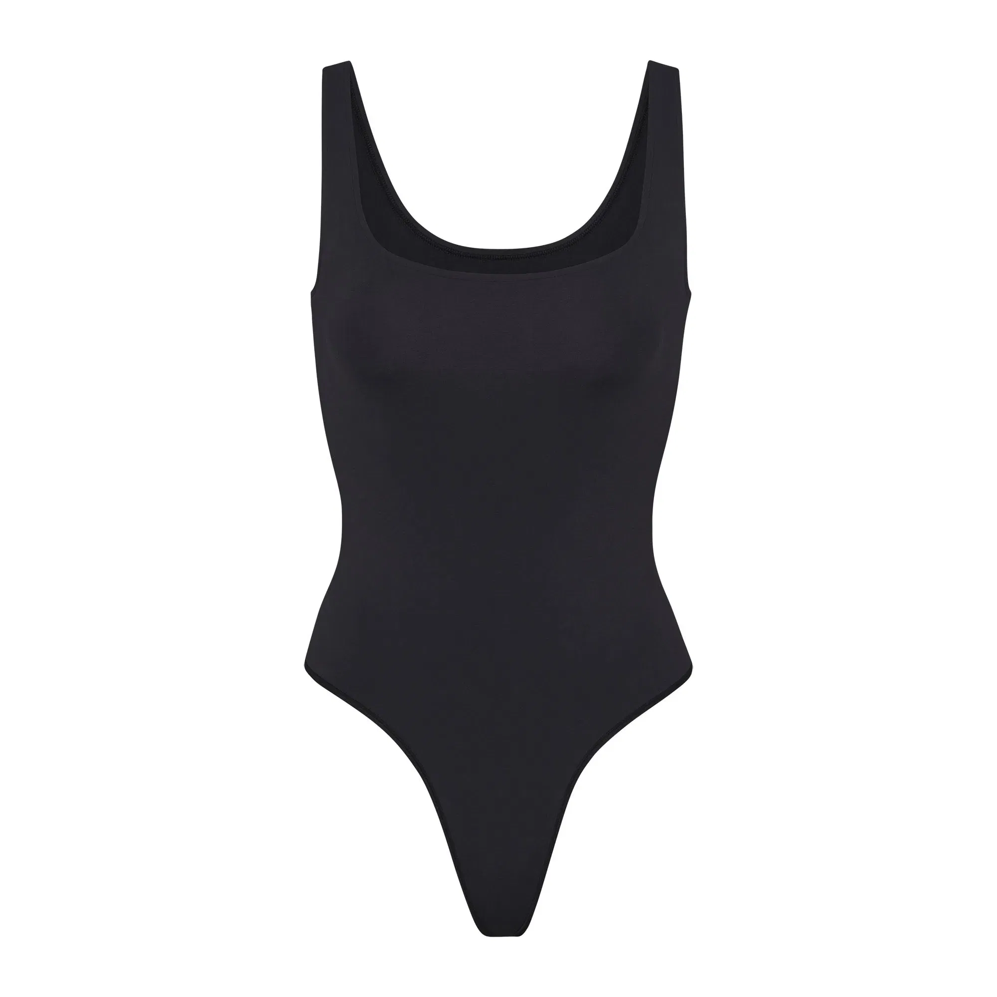 SOFT SMOOTHING SEAMLESS THONG BODYSUIT | ONYX