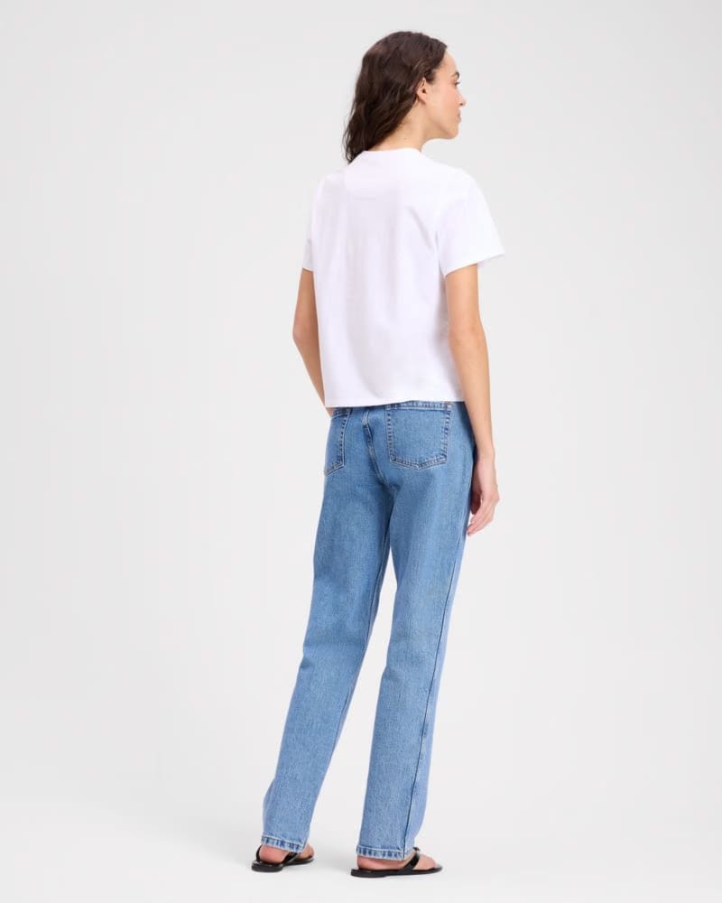 Embroidered Spade Flower Logo T-Shirt