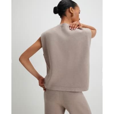 Beige Knitted Waistcoat