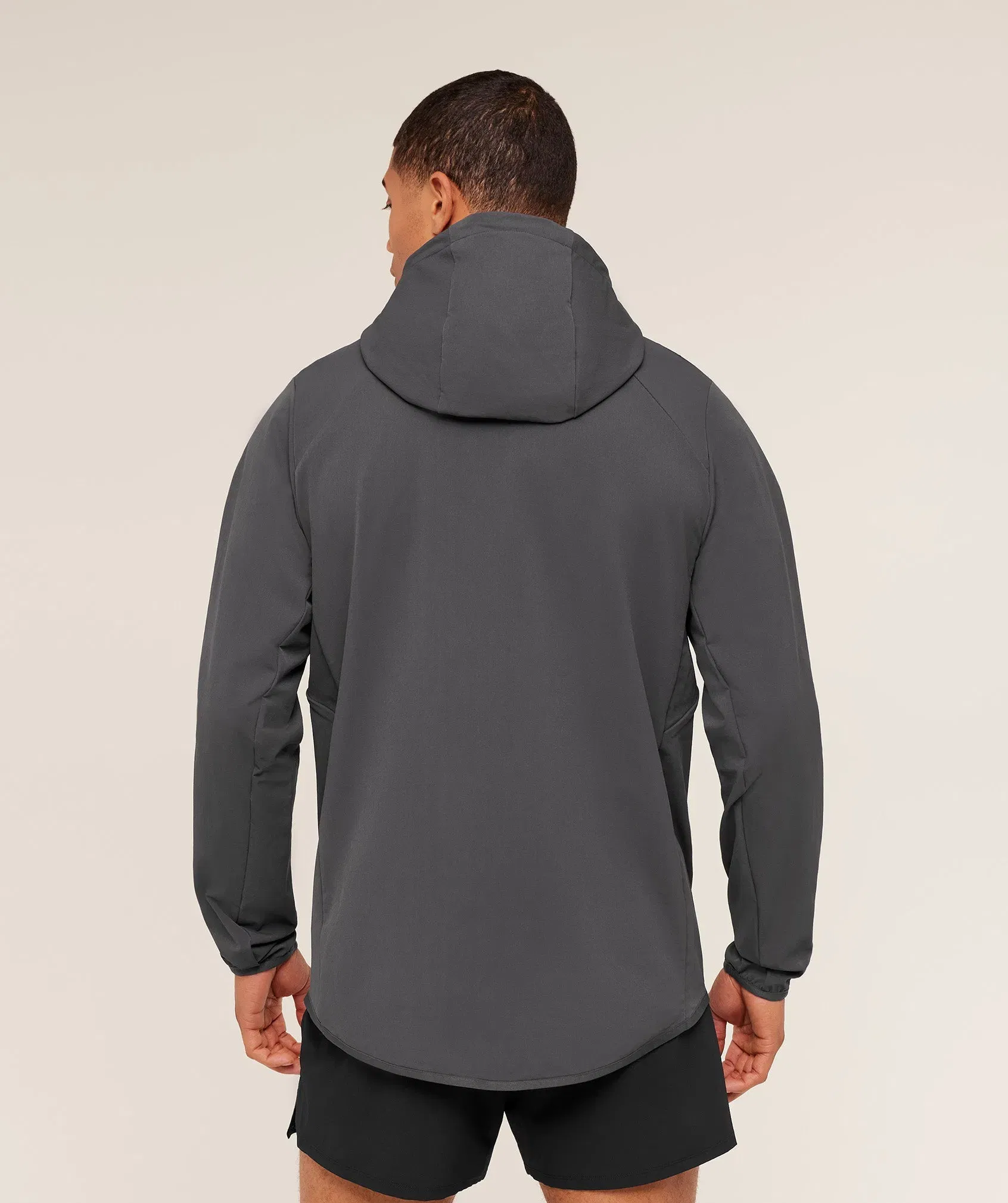 Gymshark Weekend Zip Through Shell Jacket - Onyx Grey