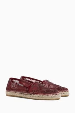 GG Crystal-embellished Espadrilles in Mesh