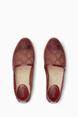GG Crystal-embellished Espadrilles in Mesh