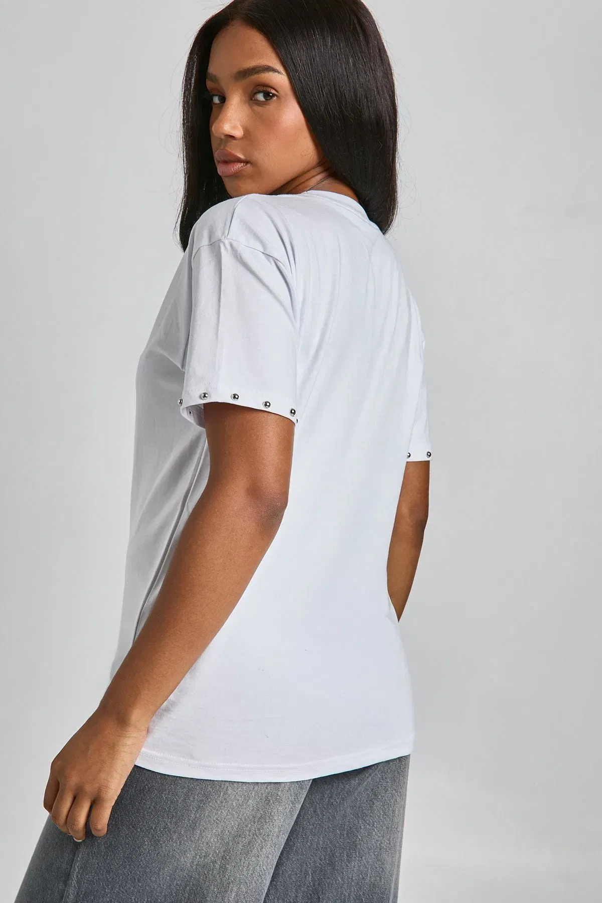 Stud Detail Oversized T-shirt