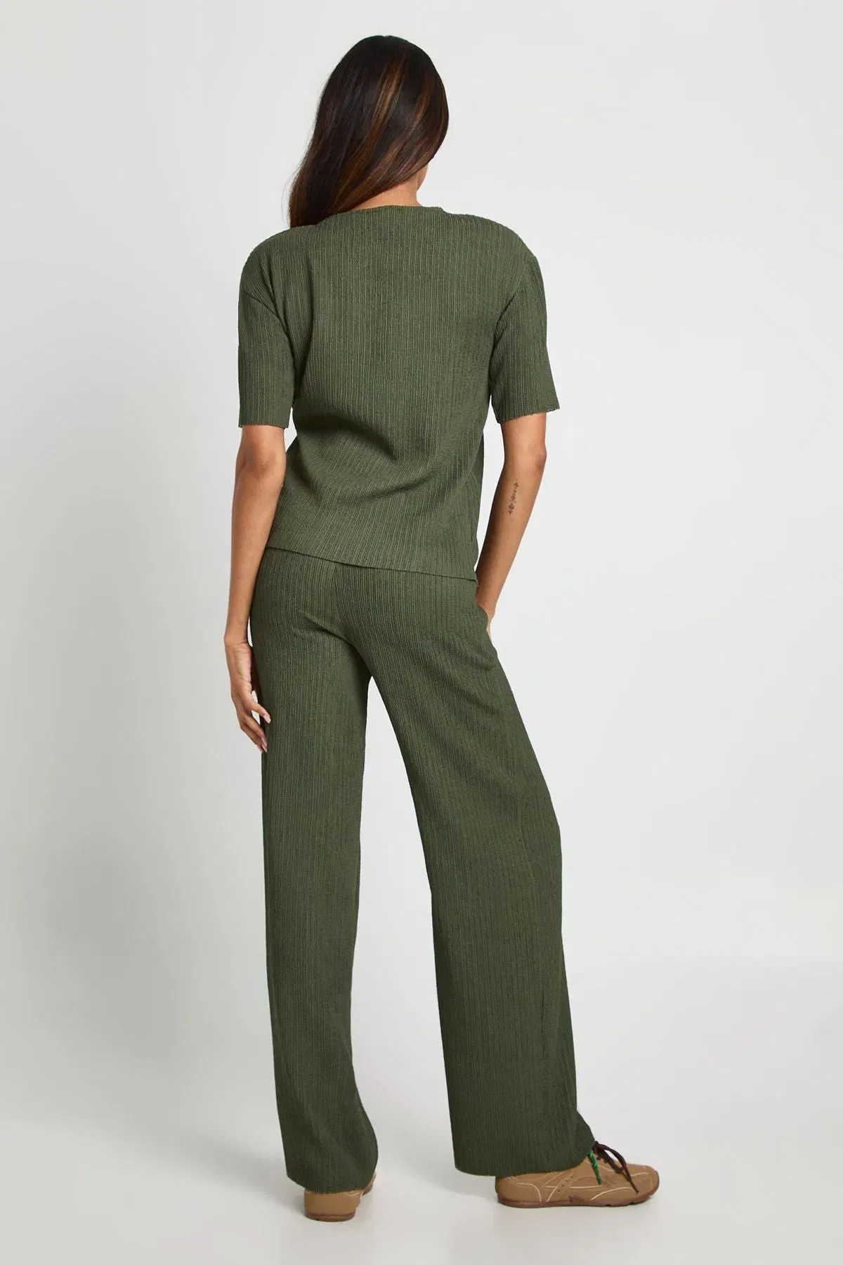 Maternity Textured Plisse T-Shirt