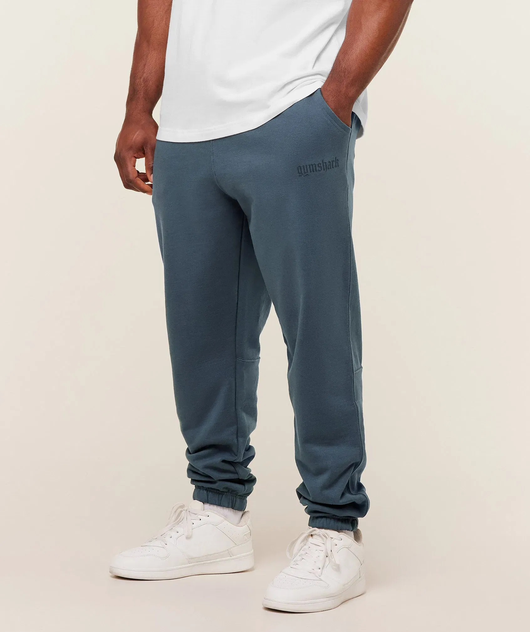 Gymshark Olde English Joggers - GS Stealth Blue