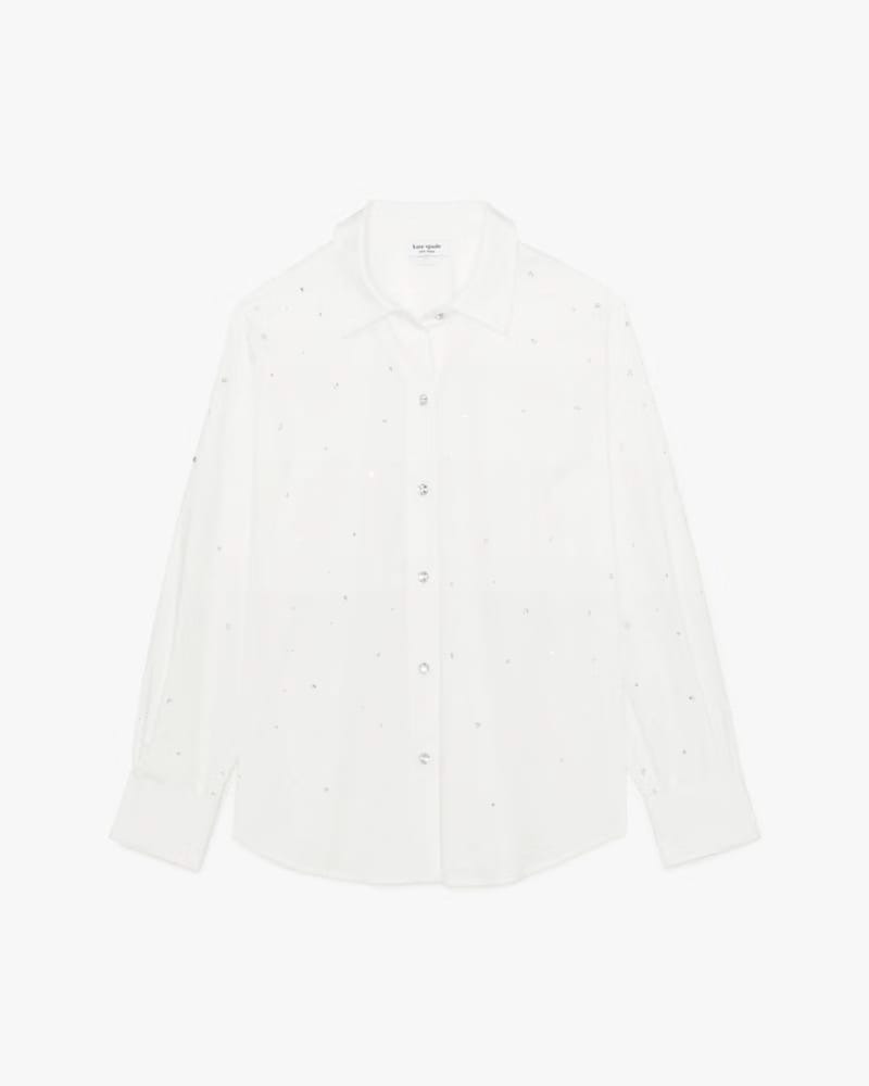 Embellished Poplin Shirt