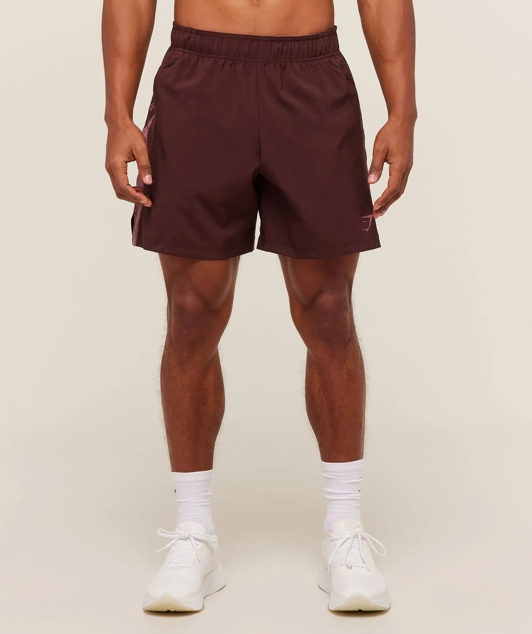 Gymshark Sport 7" Shorts - Rich Maroon/Reset Pink