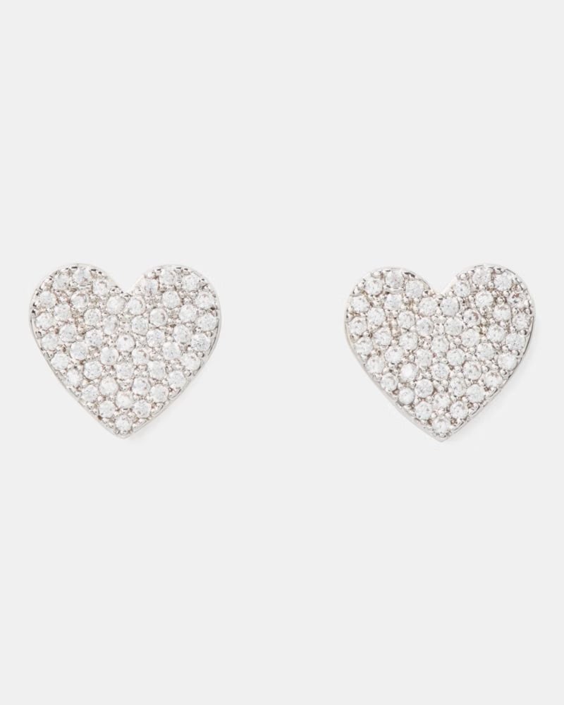 Yours Truly Pave Heart Studs