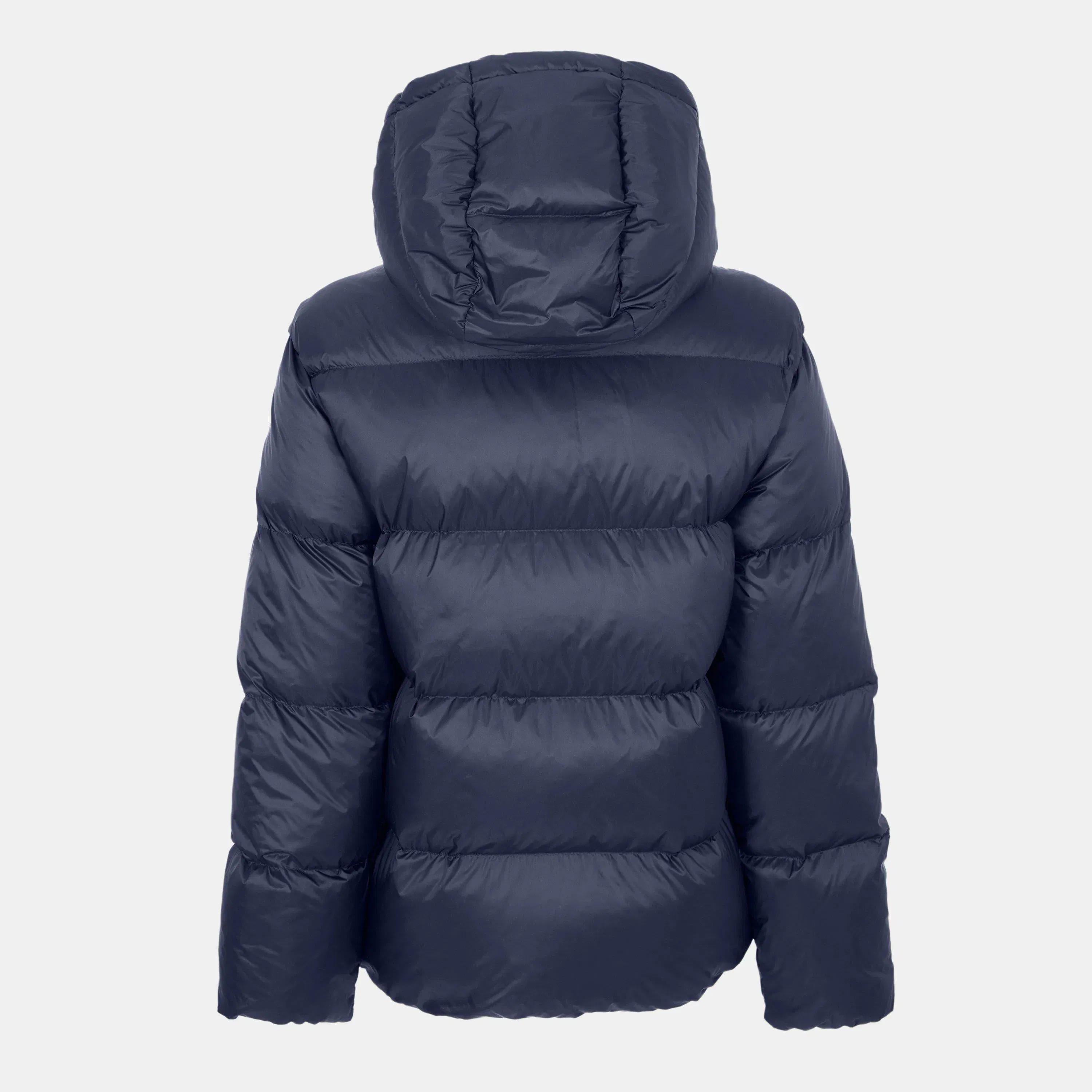 Carly Water-Repellent Quilted Duck Down Wind Resistant Detachable Hood Short Puffer Jacket