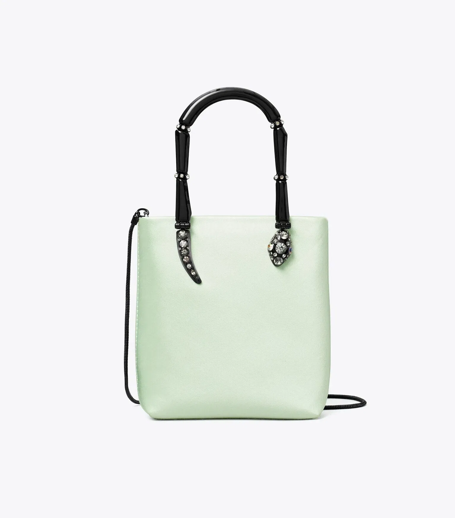 Mini Satin Snake Handle Tote