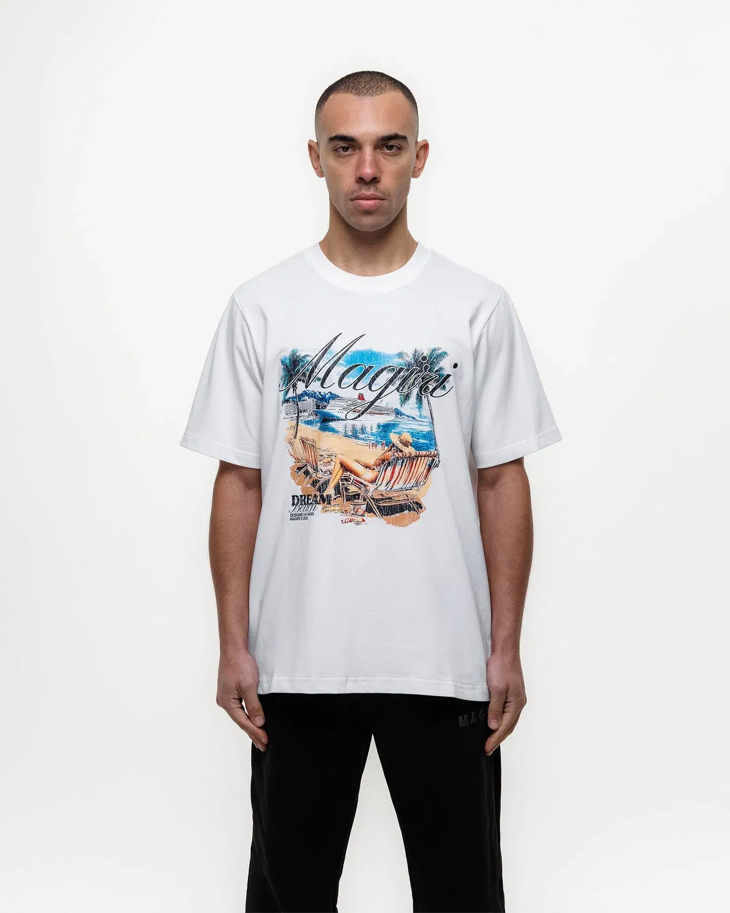 Magiri Dream Beach Printed T-Shirt in White