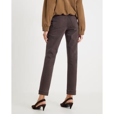 Brown Mid Rise Mom Sculpt Jeans