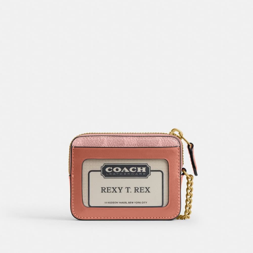 Essential Chain Card Case In Signature Canvas
