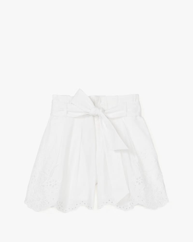 Floral Embroidered Shorts